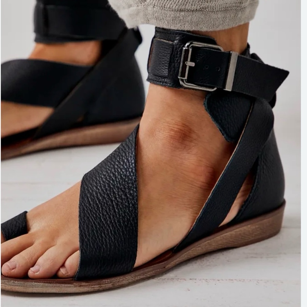 Free people vale boot sandal size 37 in black